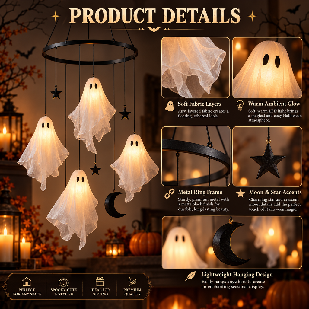 Glowing Ghost Decoration