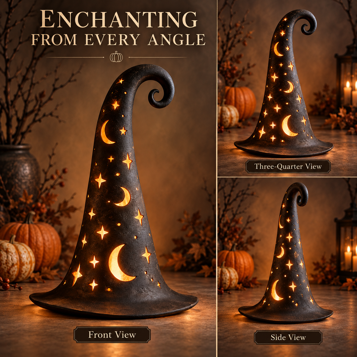 Star and Moon Witch Hat